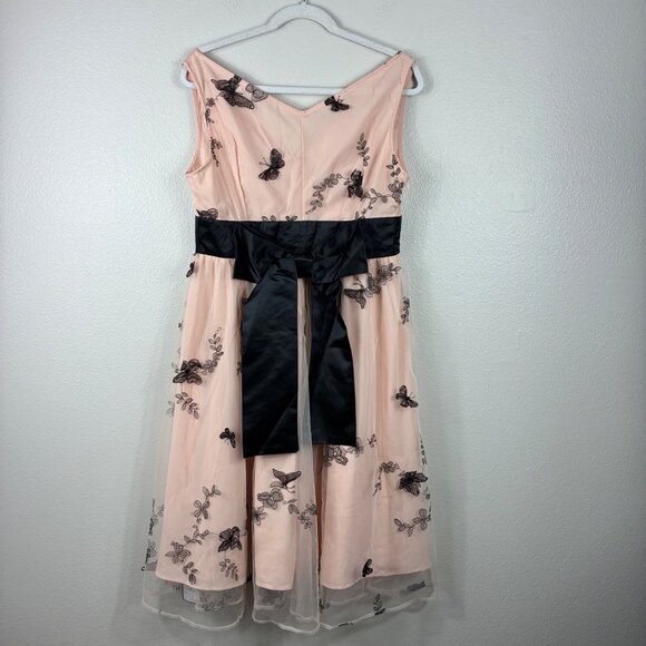 NEW Retro Stage 1950’s Lace Butterfly Swing Vintage Style Dress Sz XL Coquette - Picture 8 of 8